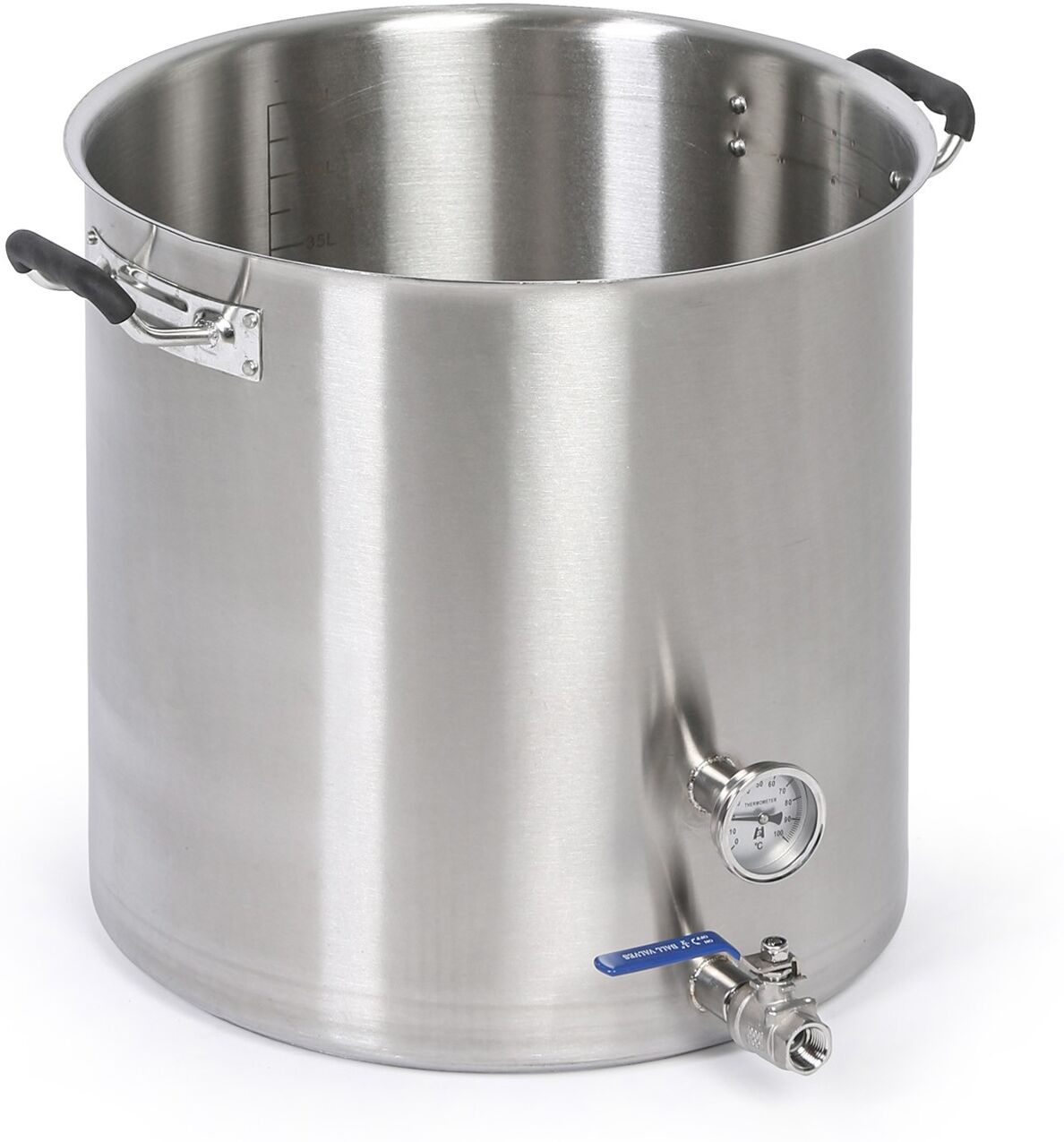 B2B Partner Edelstahltopf mit Ausgießer, 400 x 400 mm, 50 l