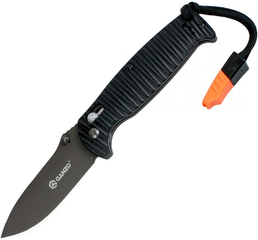 Ganzo G7413P-OR-WS Svart Fällkniv