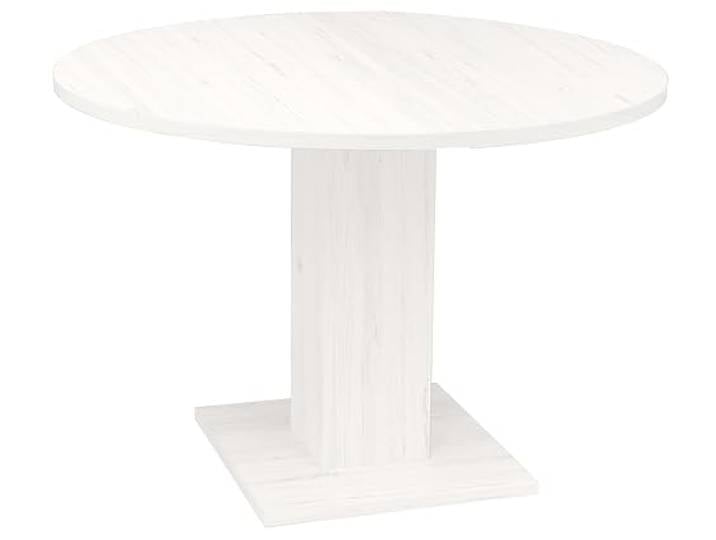 DEINE TANTE EMMA Tap/Rund_110 Esstisch RUND Küchentisch Piano Aurelio weiß Nb. ausziehbar 110 cm Durchmesser