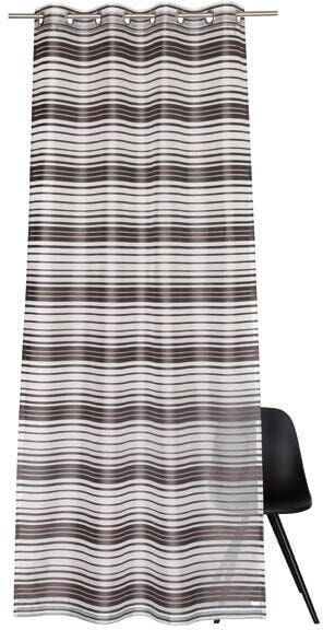 Vorhang "Such" Gr. 3, grau, B:120cm H:250cm, Polyester, SCHÖNER WOHNEN-KOLLEKTION, Gardinen, Vorhang grau 250cm, Ösen, 120cm