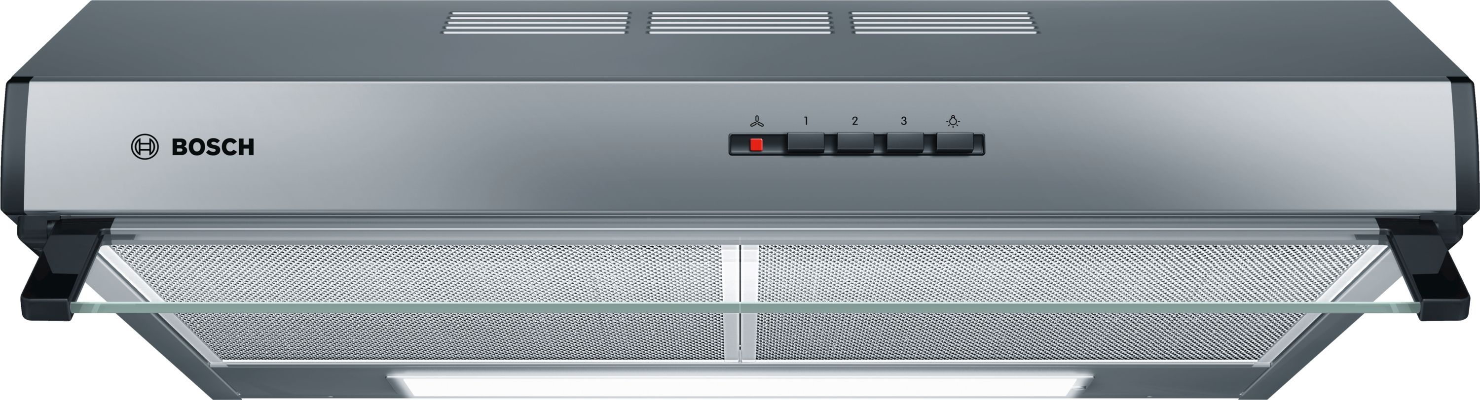 Bosch Serie 4 DUL63CC50 Abluft/Umluft Dunstabzugshaube/Esse Unterbau 60 cm (Edelstahl)