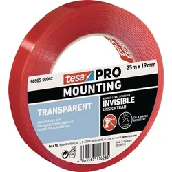 TESA Montageband Mounting PRO Transparent 66965 25 m x 19 mm - 66965-00002-00