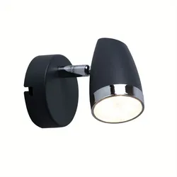 Wandstrahler beweglich LED Schlafzimmerlampe anthrazit Wandlampe Wohnzimmerleuchte Leselampe, 4W 280lm warmweiß, BxH 8 x 13,5 cm
