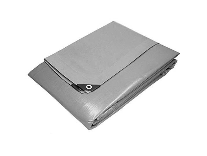 ECD Germany Dekzeil Met Ogen 4x6m 24m² 180g/m² Grijs Polyethyleen Schimmelwerend Waterdicht Scheurvast Beschermend Bootzeil Tuinzeil Voor Tuinmeubilair Zwembad Auto