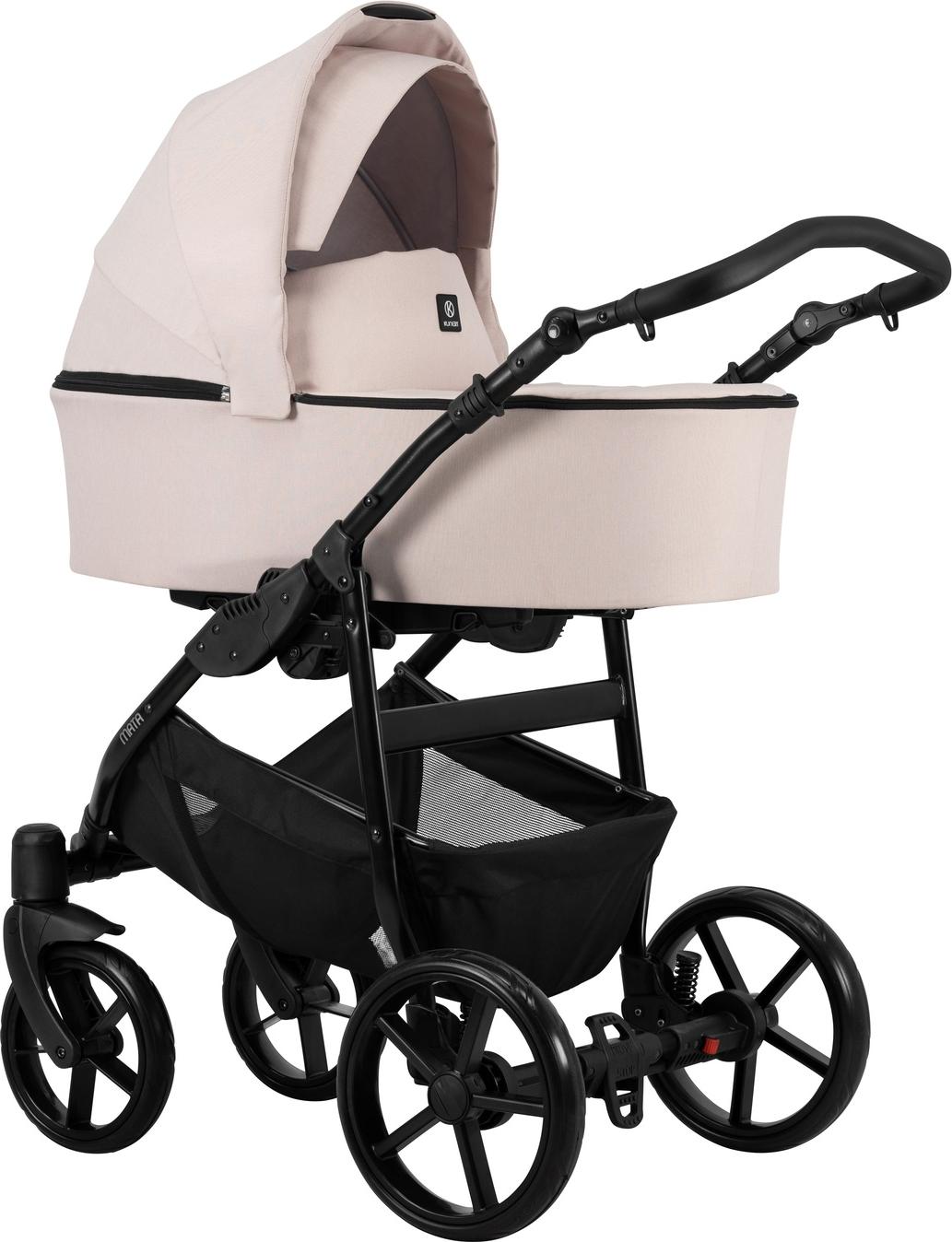 Kunert Mata Black Pink 2-in-1 Combi Kinderwagen Black Pink