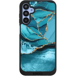 Nivocase Handyhülle für Samsung Galaxy A15 5G Hülle NIVOpure Case Schwarz Edelstein Glitzer Look Marmor (Samsung Galaxy A15 5G), Smartphone Hülle, Schwarz