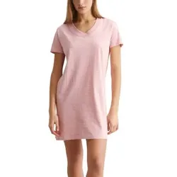 Marc O Polo V-Neck Dress Hellrosa Baumwolle Medium Damen