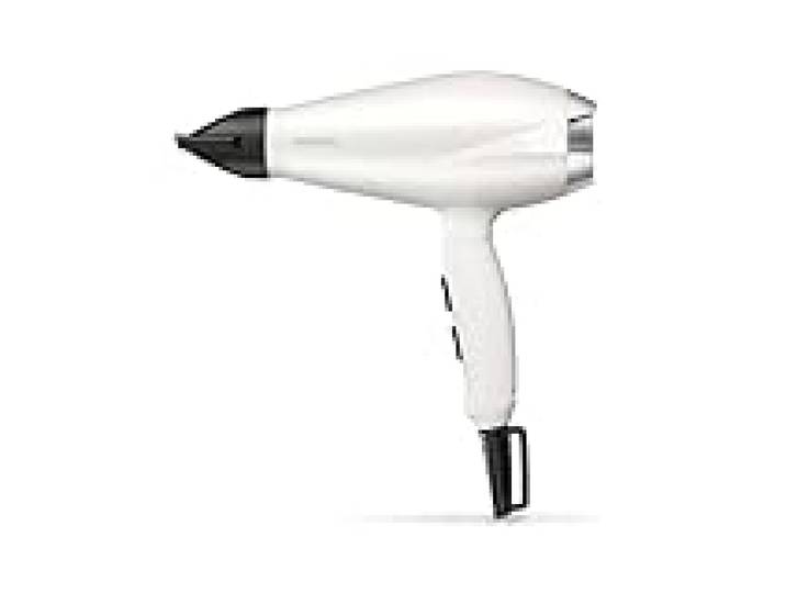 BaByliss Sèche-cheveux Speed Pro 2000 Sèche cheveux 2000W Moteur Professionnel AC Fabriqué en Italie Léger Technologie Ionique Anti-Frisottis 3 réglages température 2 réglages vitesses Blanc 6704WE