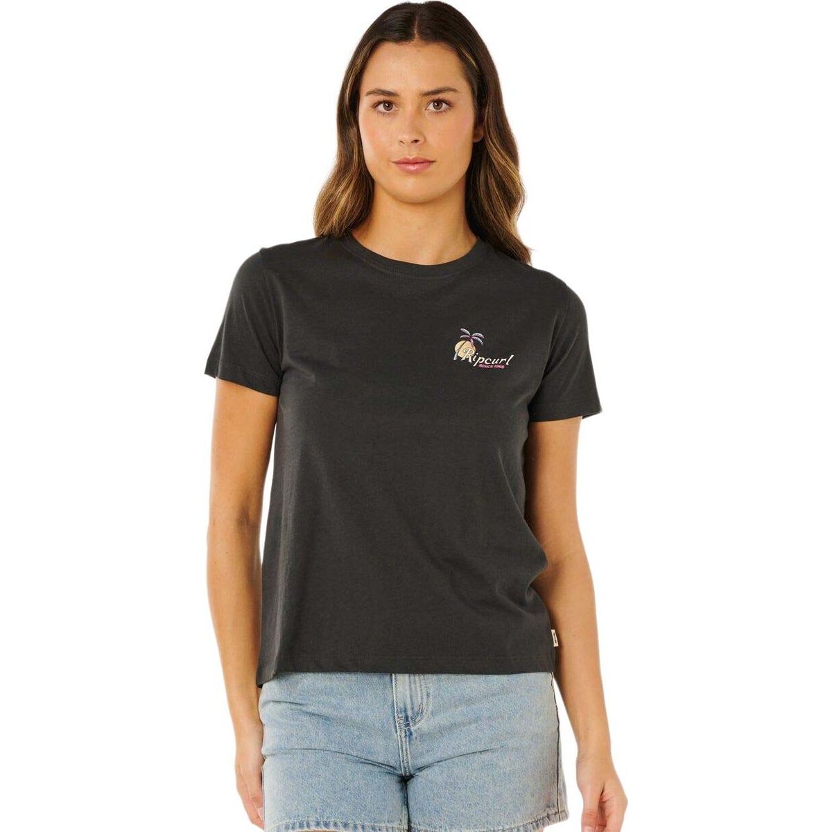 RipCurl Tide Line Standard Tee washed black (8264) XS 0MPWTE-8264-XS