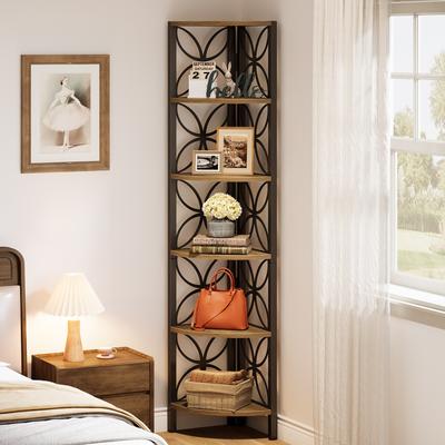 OEM "70.9"" Corner Shelf, Corner Bookshelf Display Plant Stand Storage Rack for Living Room Bedroom Bathroom Kitchen"