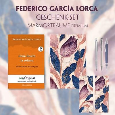 Doña Rosita la soltera Geschenkset (Buch mit Audio-Online) + Marmorträume Premium, Set von Federico García Lorca, EasyOriginal Verlag,