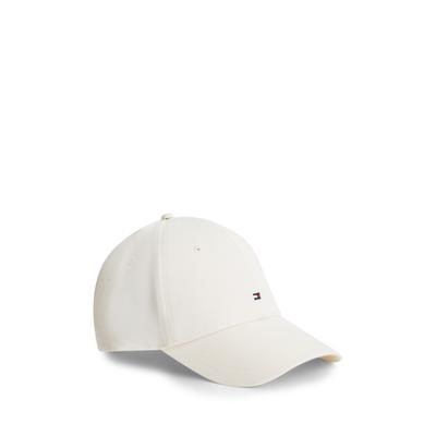 Baseball Cap TOMMY HILFIGER "TH FLAG COTTON 6 PANEL CAP", Herren, ivory petal, Web, Baumwolle, Caps, Klemmverschluss, Logoprägung UNISEX