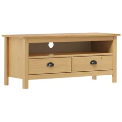 Helloshop26 - Multimedia-TV-Ständer TV-Regal TV-Sideboard Esszimmer Wohnzimmer Schlafzimmer Hill Range Honig 110 x 40 x 47 cm 02_0027642