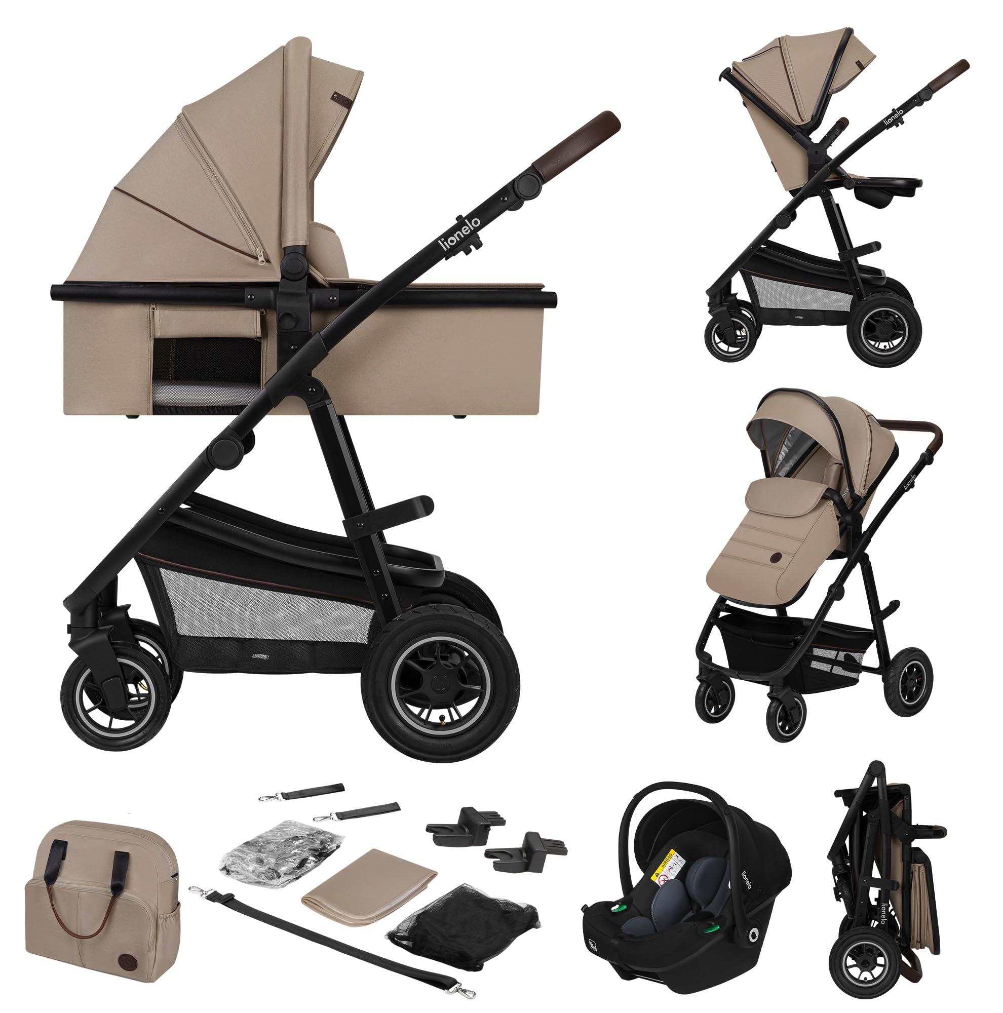Kombikinderwagen 3-in-1 - Reisebettchen - Buggy - Autositz - Bis 22 kg