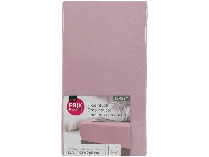 Prix Garantie Fixleintuch Jersey rose 160x200cm