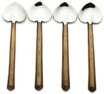 INOX ARTISANS INOX Plateau Heart Spoon 4 Pc. Set