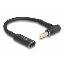 Delock USB-Ladekabel USB-C® Buchse, DC Stecker 2,5 mm 0.15 m Schwarz 60040