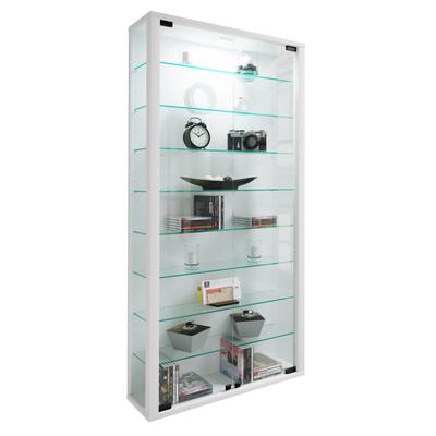 Wandregal VCM "Wandvitrine Hängevitrine Glasvitrine Vitrosa Maxi", weiß, B:59cm T:18cm, Regale, Wandregal