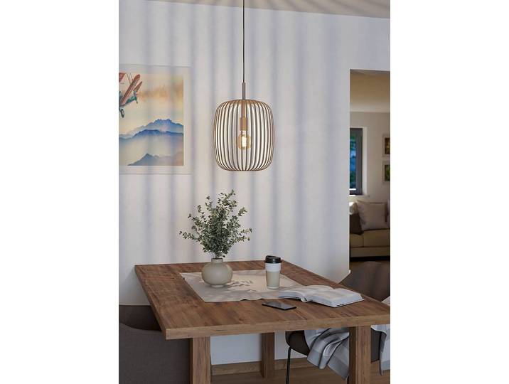 Suspension Romazzina - Type B Ø 33cm Beige Matériau : Métal Surface en métal : Laqué Type de métal : Acier E27