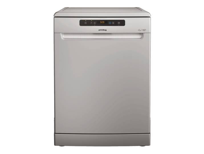 PRIVILEG Standgeschirrspüler RFO 2T133 A F S , Energieeffizienz: D, silber (silberfarben), B:59,8cm H:82cm T:59cm, Geschirrspüler, Fast&Clean 28 Min. – das effektive Reinigungsprogramm unter 28 Minuten, Standgeschirrspüler