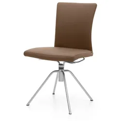 Musterring Stuhl Helmond Leder Braun Espresso