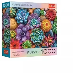 Trefl: Farbenfrohe Sukkulenten – 1000‐teiliges Puzzle