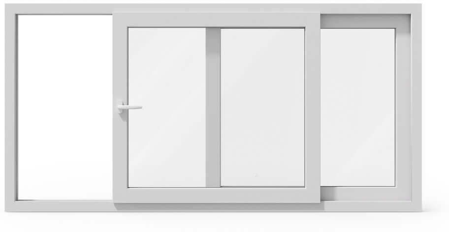 fenetre24.com Fenêtre coulissante 200x100 – Grande largeur pour apport lumineux