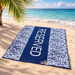 Egeria Strandtuch Reserved dark blue 75x150 cm - blau