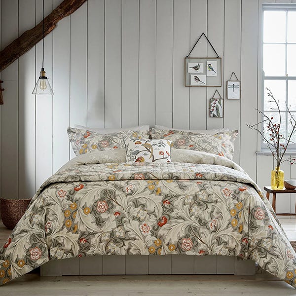 Morris & Co Leicester Cover Set Grey