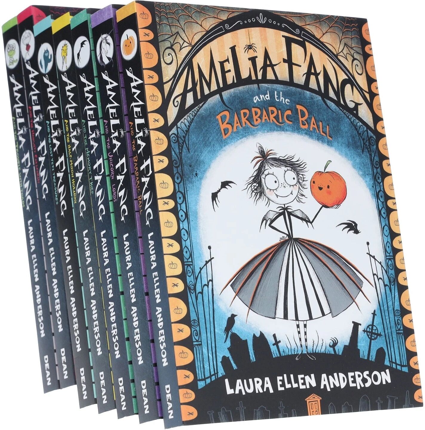 Egmont Amelia Fang Series 7 Books Collection Set by Laura Ellen Anderson (Naughty Caticorns, Trouble with Toads, Lost Yeti Treasures, Half-Moon Holiday, Memo