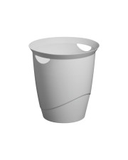 Durable Papierkorb rund 16 L Griffe Kunststoff Grau (776010)