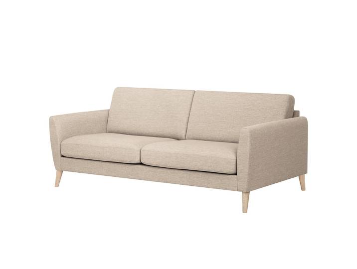 3-Sitzer Sofa Tuena Beige Webstoff Inas 225 x 80 x 86cm Modern