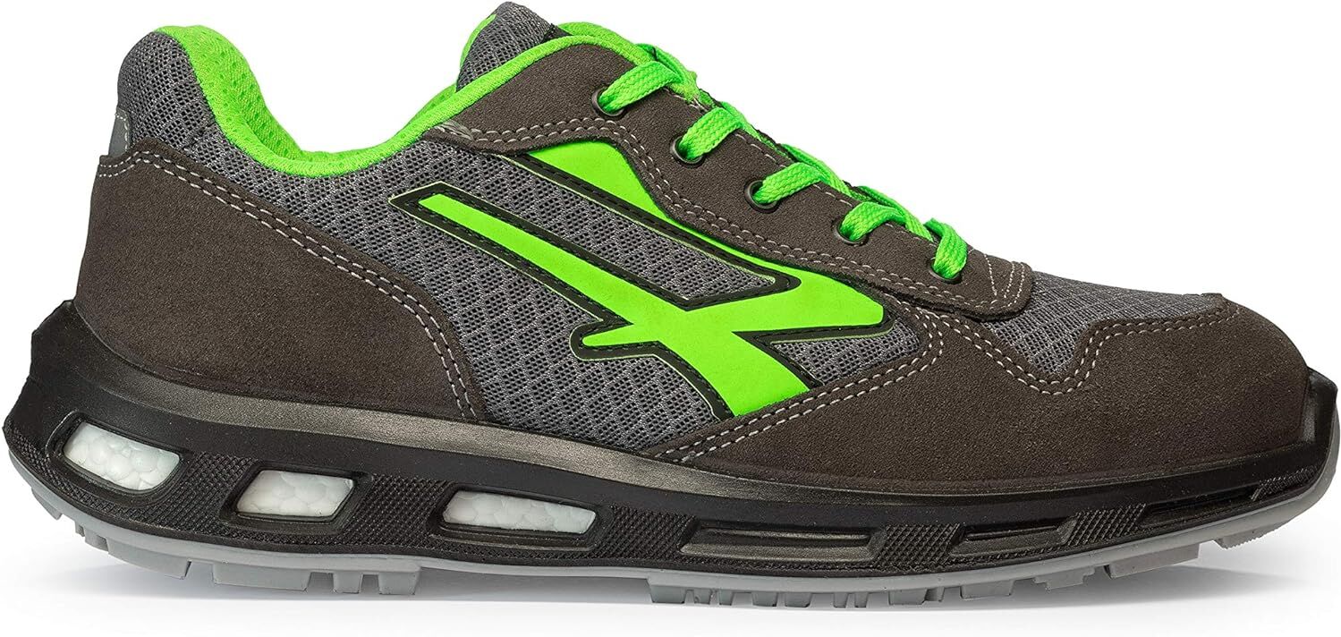 u-power Rl20036 Scarpe Antinfortunistiche Da Lavoro Antiperforazione Puntale In Alluminio E Lamina Antiperforazione Classe S1p Src Colore Grigio Taglia 45 - Rl20036 Redlion Point