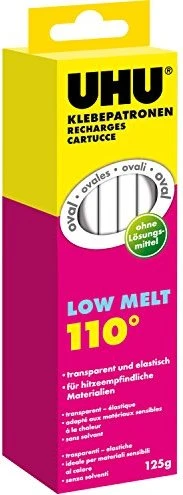 UHU Heißklebesticks LOW MELT 110 transparent, 10 St.