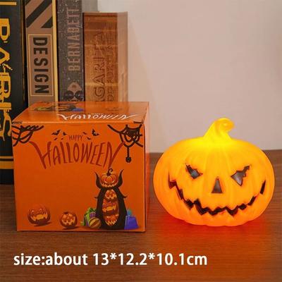 Uplifted Finds Halloween Pumpkin Skull Candle Light Ghost Lantern Atmosphere Lamp large 1 Pc