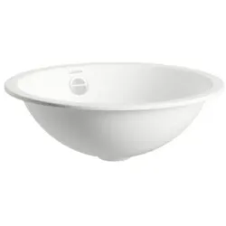Laufen FORM Einbauwaschtisch H513FM30001091 400x400x140 mm, rund, ohne Hahnloch, mit Überlauf, weiß