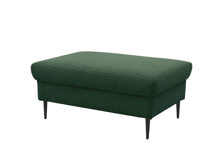 Polsterhocker Samar 99 x 43 x 65cm Grün Cordstoff Leanca: Dunkelgrün