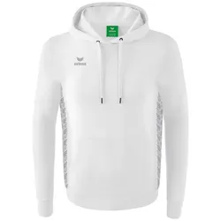 Erima Essential Team Kapuzensweat Kinder - weiß/monument grey - 1