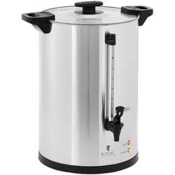 Royal Catering Kaffeemaschine Kaffeeautomat Filterkaffeemaschine 20 L Edelstahl mit Ablasshahn, Filterkaffeemaschine, Silber