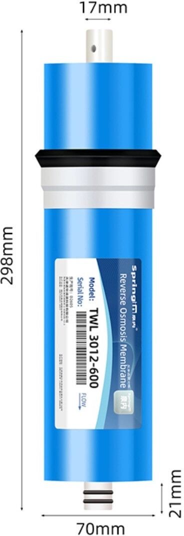 INF RO-Wasserfilterpatrone mit POM-Gehäuse, 0.0001 Mikron RO-Membran, 94~96% Entsalzung, 50~800g, kompatibel mit den meisten
