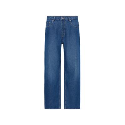 Loose-fit-Jeans SOLID "SOLID SDTOMMY-VANKO", Herren, Gr. 36/32, Länge 32, blau (dunkelblau denim), 100% Baumwolle, unifarben, normal, Jeans