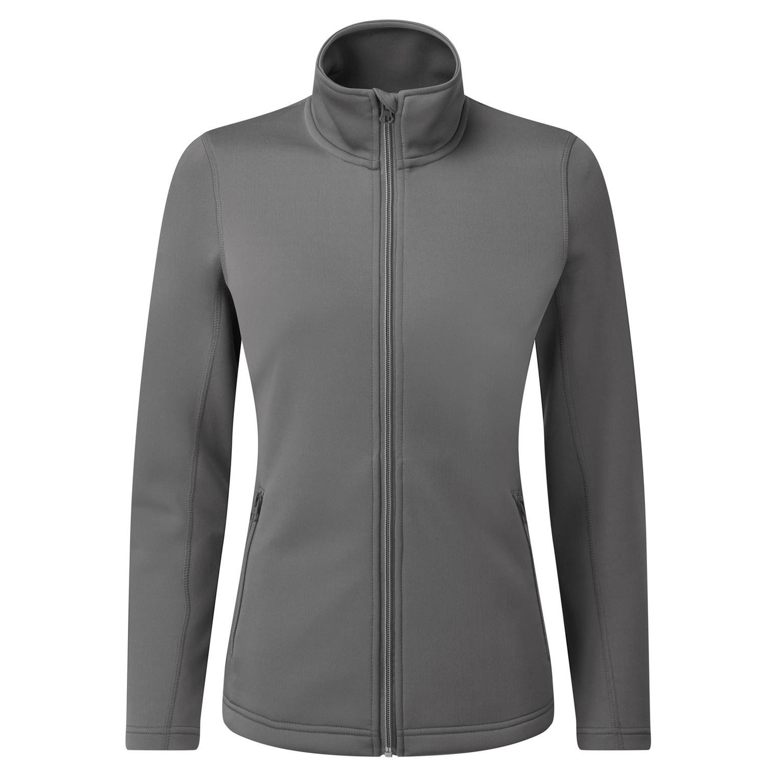 Premier Dames/Dames Geverfd Sweat Jasje (Donkergrijs)