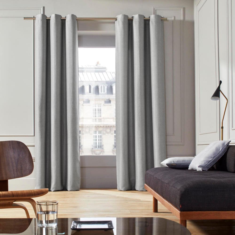 Madura Rideau à oeillets gris 145x277 cm Gris 145x277cm