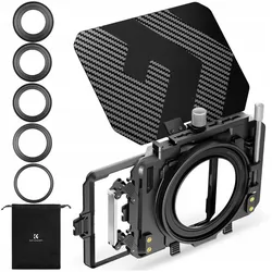 K&F Concept Matte Box Osłona Przeciwsłoneczna Obiektywu 67-95mm Do Aparatu Kamery K&f / Sku.2364v1, Gegenlichtblende, Schwarz