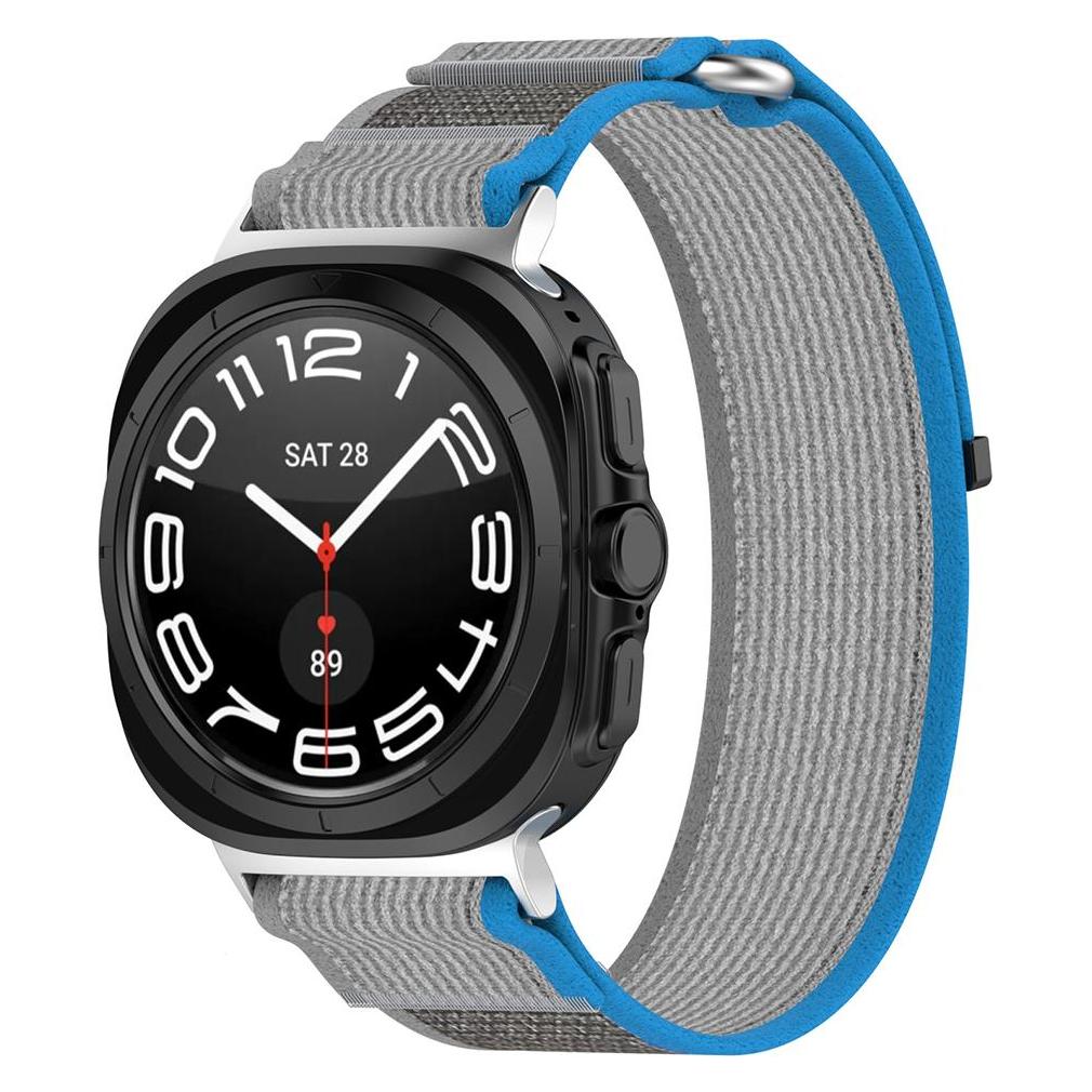 Techsuit - Watchband (W054) - Samsung Galaxy Watch Ultra 47mm - Blue / Gray (Metall, Nylon) (56358717)