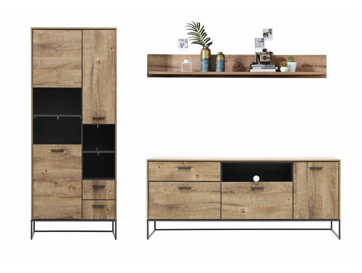 Wandkombination MANHATTAN, eiche, Holznachbildung