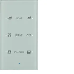 Berker 75143930 Glas-Sensor 3fach Komfort TS Sensor konfiguriert, polarweiß