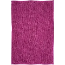 NYVI Badematte NYVISpa Chenille - Badezimmerteppich - Rutschfest, Saugfähig, Schnell Trocknend, Fußbodenheizung geeignet, Waschbar, Weich Farbe:Lila;Größe:Badematte 70x120 cm
