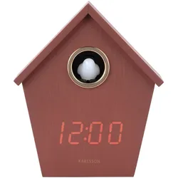 Karlsson, Wecker, Alarm clock Riqueza Cuckoo LED burgundy red