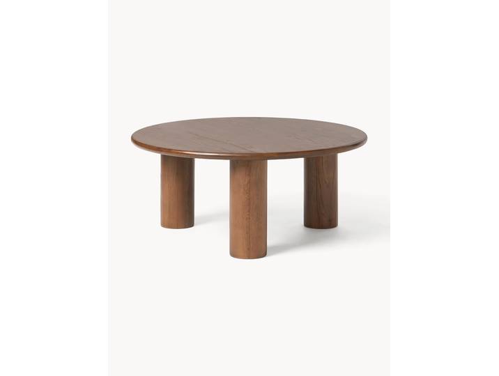 Table basse ronde en chêne Didi